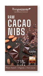 Cioccolato amaro senza glutine con fave di cacao bio 60 g - Benjamissimo