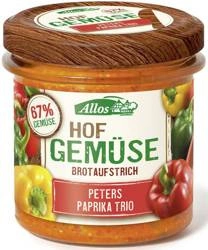 Paté di verdure con tre tipi di peperoni senza glutine Biologico 135 g – Allos