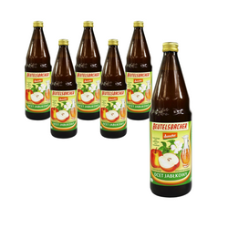 SET 6 x Aceto di sidro di mele non filtrato Demeter bio 750 ml