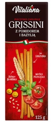 Grissini con pomodoro e basilico 125 g - Vitaliana
