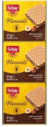 Wafer alla crema di nocciole 3x21g senza glutine 63g