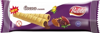 Rotolini di mais ripieni di crema al cacao senza glutine 18 g – Balila