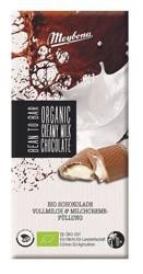 Cioccolato al latte con ripieno al latte bio 100 g